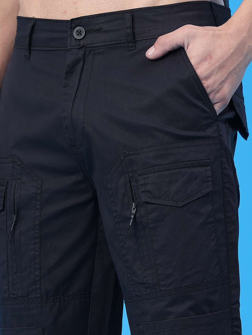 men solid mid rise cargo - 22182876 -  Standard Image - 2