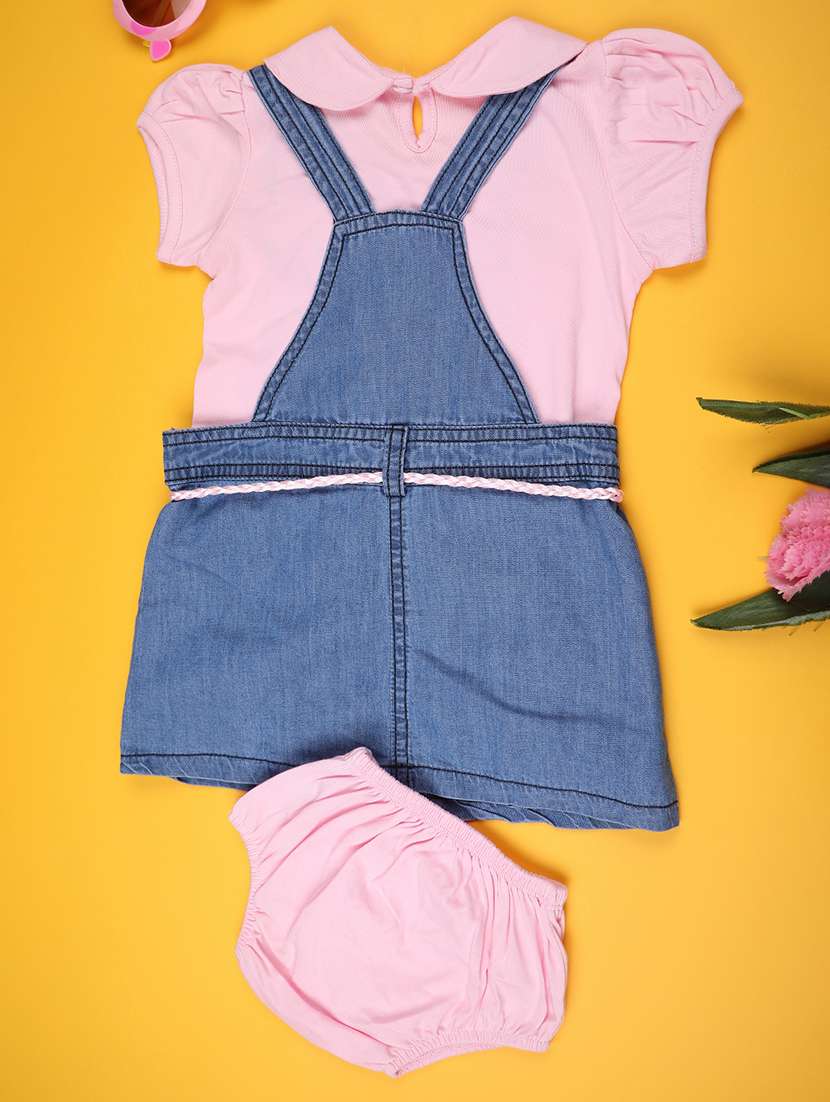 pink cotton combo infant twin set - 22182904 -  Standard Image - 2