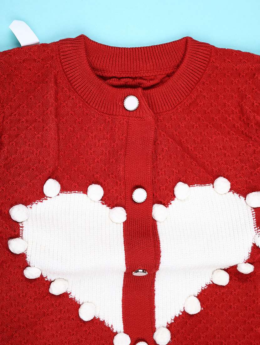 girls self designed long sleeve cardigan - 22183049 -  Standard Image - 2