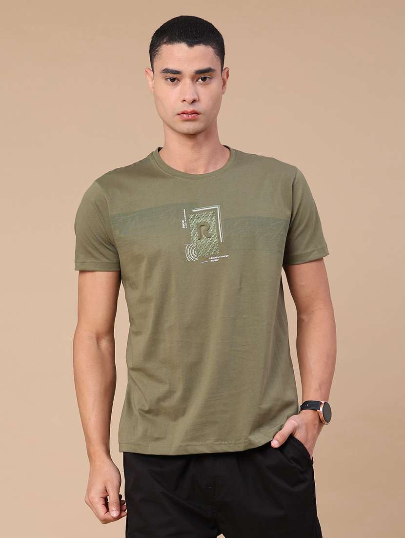 men printed short sleeve slim fit t-shirt - 22183114 -  Standard Image - 2