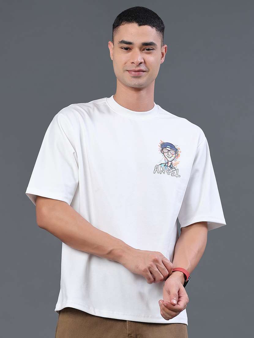 men printed round neck loose fit t-shirt - 22183231 -  Standard Image - 2