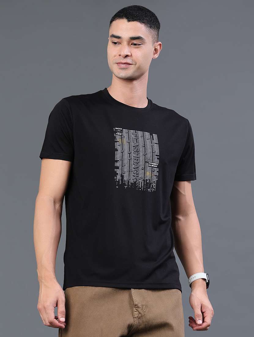men printed round neck regular t-shirt - 22183235 -  Standard Image - 2