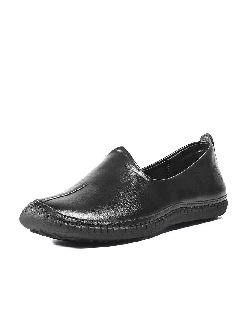 men black slip on mojari - 22183283 -  Standard Image - 2