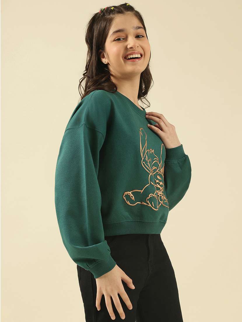 girls printed long sleeve sweatshirt - 22183354 -  Standard Image - 2