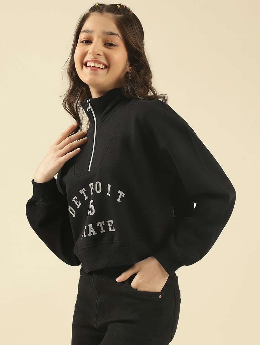 girls printed long sleeve sweatshirt - 22183355 -  Standard Image - 2