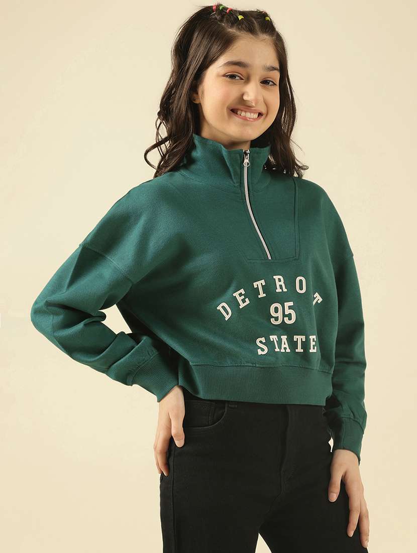 girls printed long sleeve sweatshirt - 22183357 -  Standard Image - 2