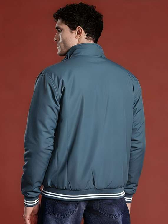 men solid long sleeve bomber jacket - 22183581 -  Standard Image - 2