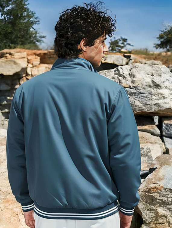 men solid long sleeve bomber jacket - 22183587 -  Standard Image - 2