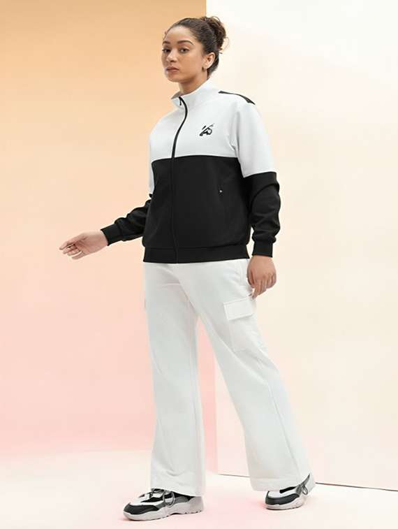 women color blocked long sleeve bomber jacket - 22183624 -  Standard Image - 2