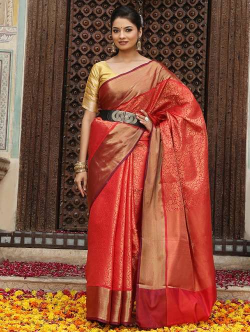 women self design banarasi saree with blouse - 22183727 -  Standard Image - 0