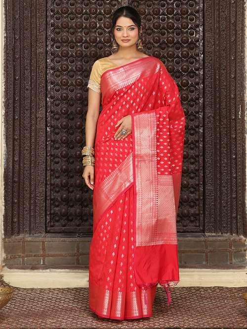 women self design banarasi saree with blouse - 22183734 -  Standard Image - 0