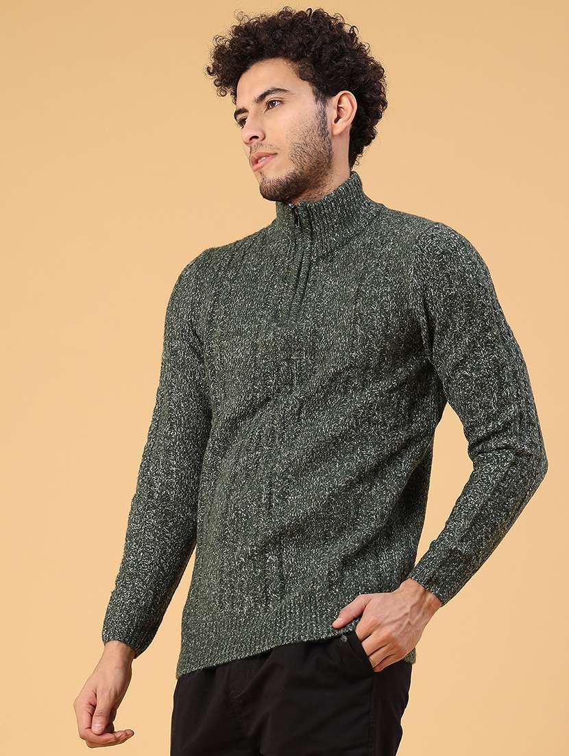 men self design long sleeve regular fit pullover - 22183942 -  Standard Image - 2