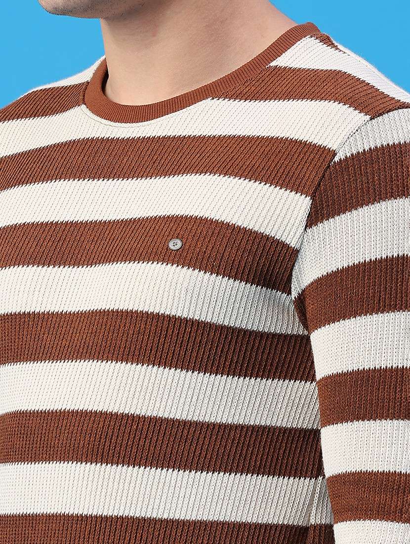 men striped long sleeve regular fit pullover  - 22184014 -  Standard Image - 2