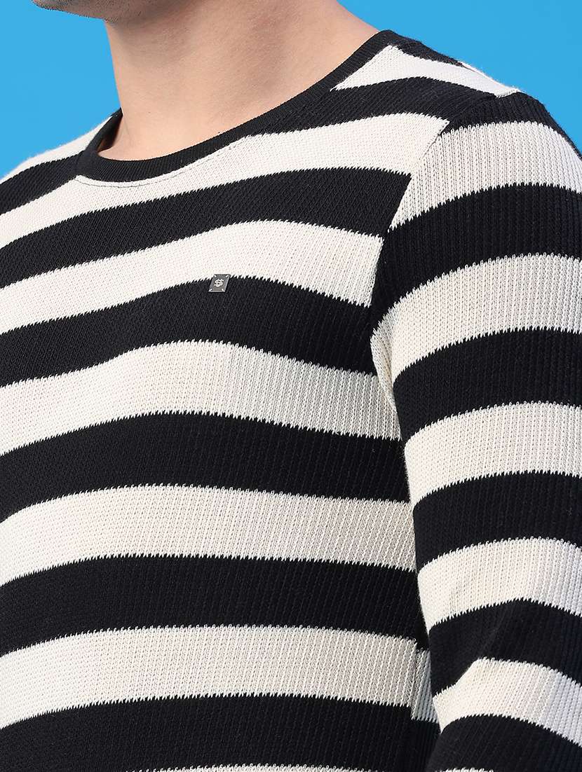 men striped long sleeve regular fit pullover  - 22184036 -  Standard Image - 2