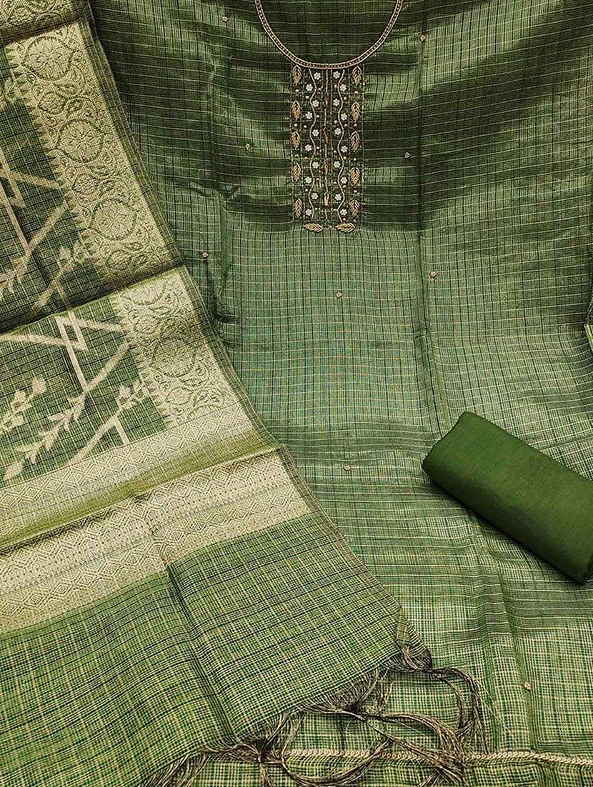 women self design embroidered unstitched suit set - 22184117 -  Standard Image - 2