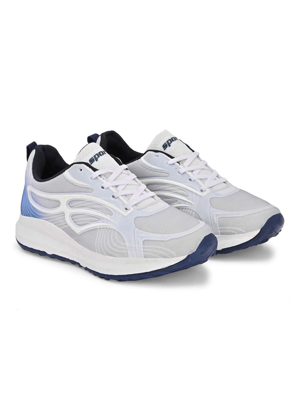 men light blue lace up sport shoes - 22184249 -  Standard Image - 2