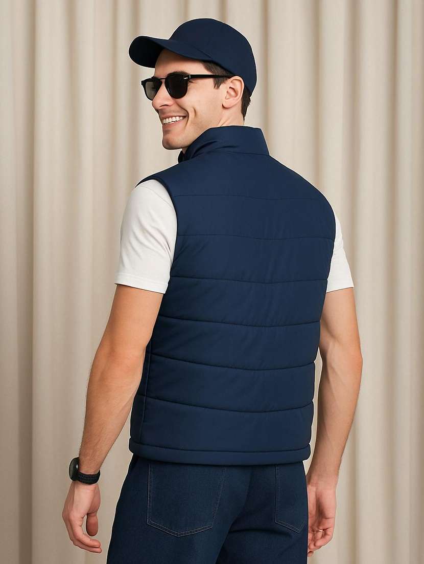men color block sleeveless puffer jacket - 22184263 -  Standard Image - 2