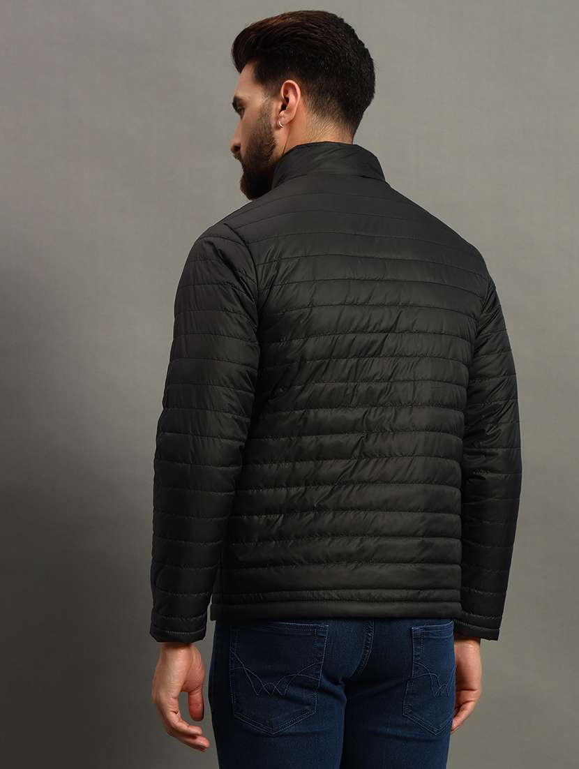 men solid long sleeve puffer jacket - 22184265 -  Standard Image - 2