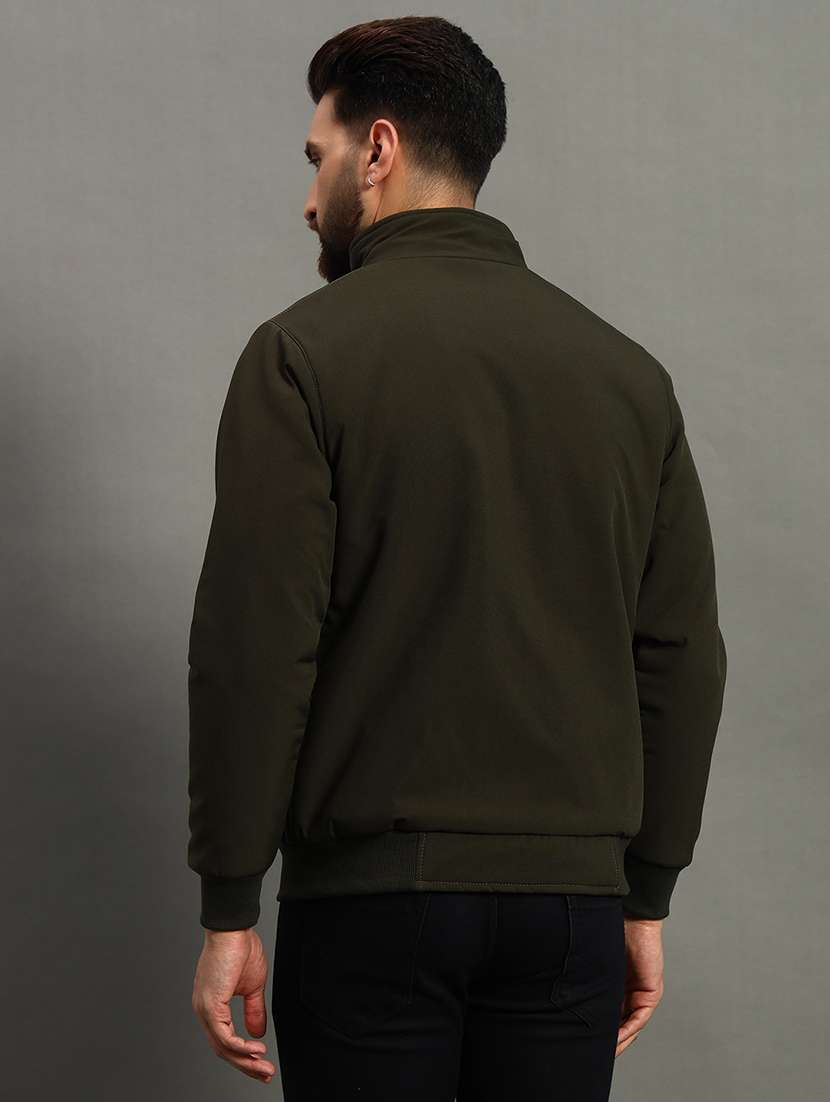 men solid long sleeve regualr fit casual jacket - 22184273 -  Standard Image - 2