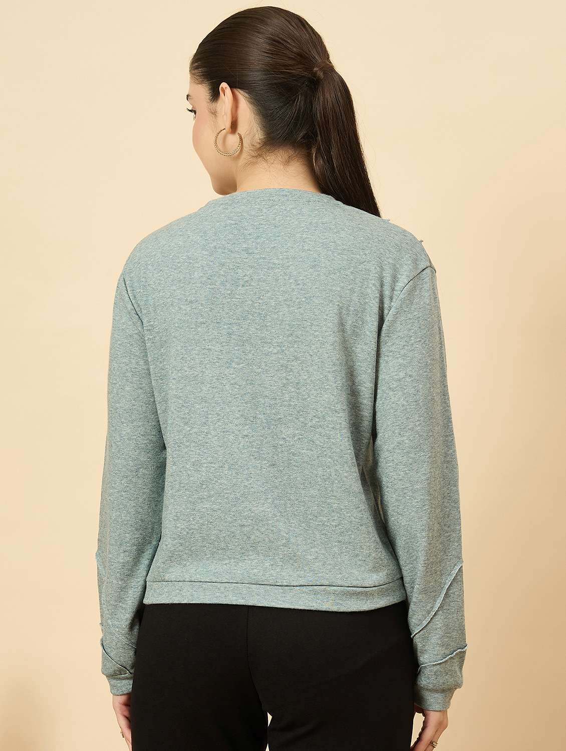 women embellished long sleeve sweatshirt - 22184372 -  Standard Image - 2