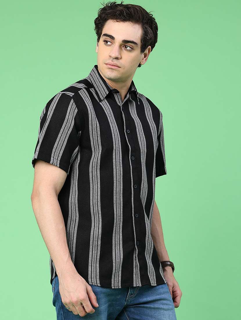 men black cotton casual shirt - 22184476 -  Standard Image - 2