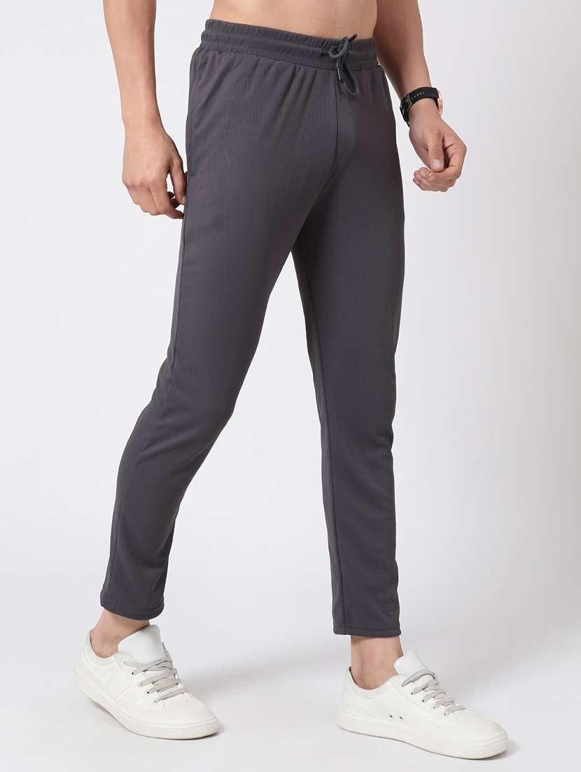 men solid mid rise track pant - 22184483 -  Standard Image - 2