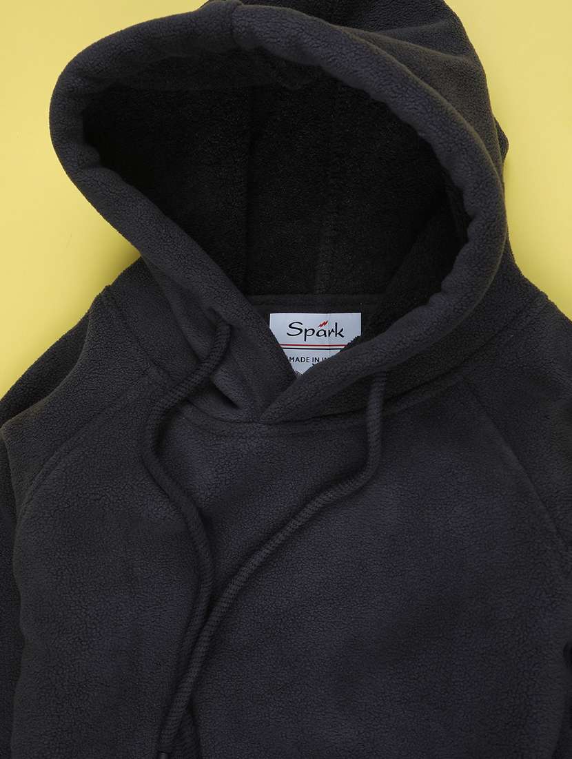 boys solid long sleeve hooded sweatshirt - 22184501 -  Standard Image - 2