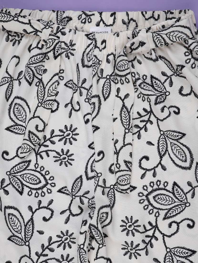 girls printed mid rise pyjama - 22184547 -  Standard Image - 2