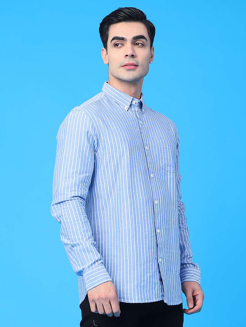 men striped long sleeve regular fit casual shirt - 22184578 -  Standard Image - 2