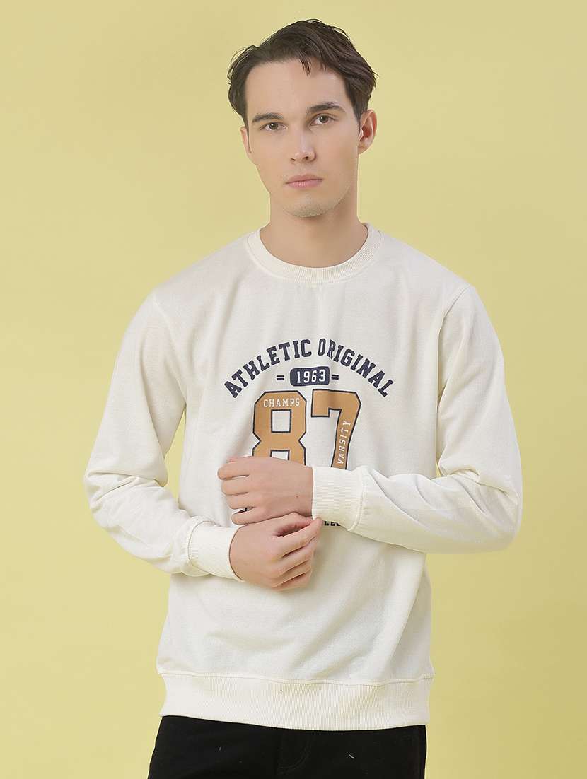 men front print long sleeve regular fit sweatshirt - 22184633 -  Standard Image - 2