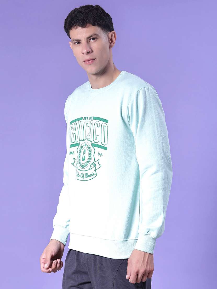 men front print long sleeve regular fit sweatshirt - 22184634 -  Standard Image - 2