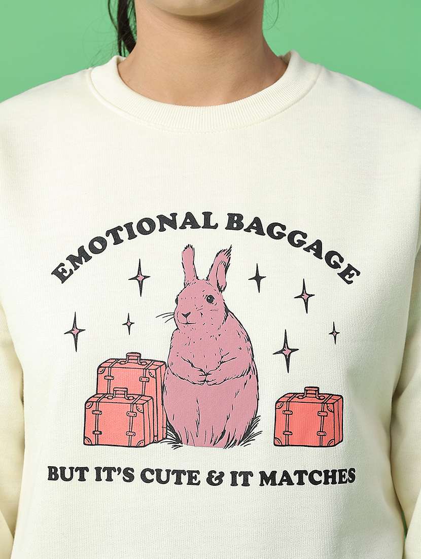 women printed long sleeve sweatshirt - 22184648 -  Standard Image - 2