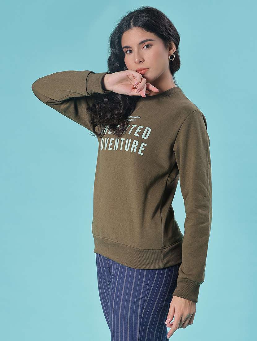 women printed long sleeve sweatshirt - 22184653 -  Standard Image - 2