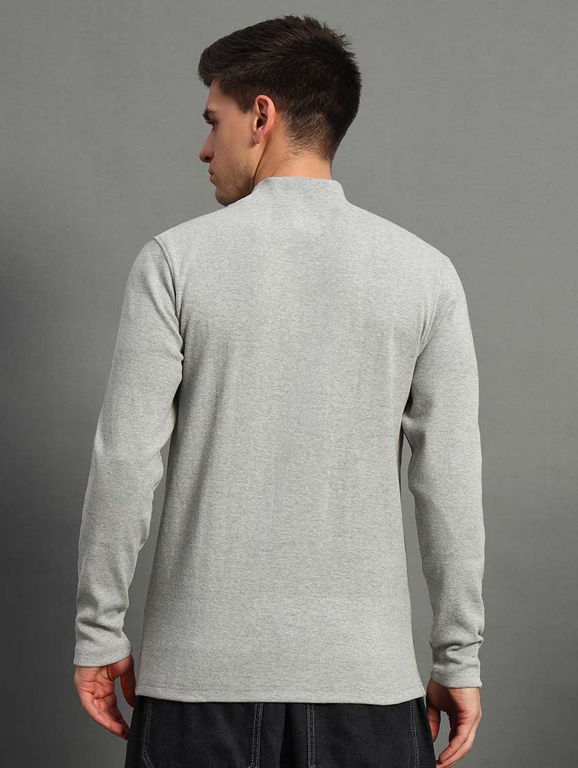 men solid long sleeve slim fit pullover - 22184864 -  Standard Image - 2