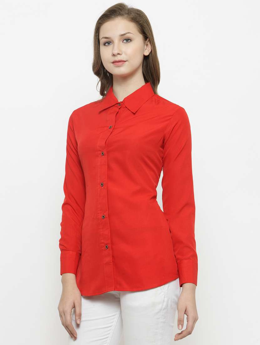 women collared long sleeve regular fit shirt - 22184968 -  Standard Image - 2
