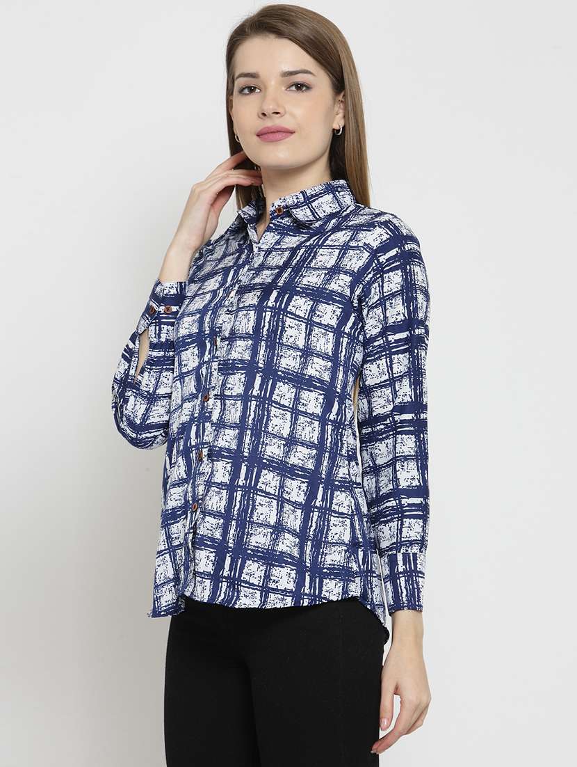 women collared long sleeve regular fit shirt - 22184975 -  Standard Image - 2