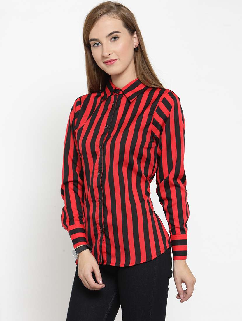 women collared long sleeve regular fit shirt - 22184976 -  Standard Image - 2
