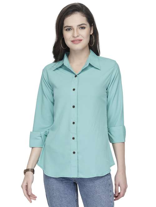 women collared long sleeve regular fit shirt - 22184980 -  Standard Image - 0