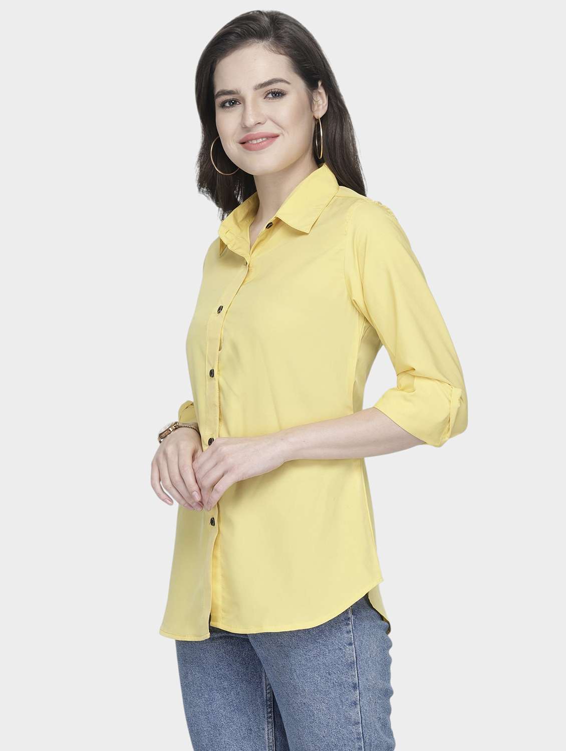 women collared long sleeve regular fit shirt - 22184981 -  Standard Image - 2