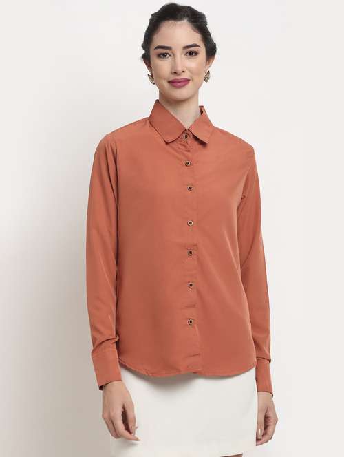 women collared long sleeve regular fit shirt - 22184995 -  Standard Image - 0