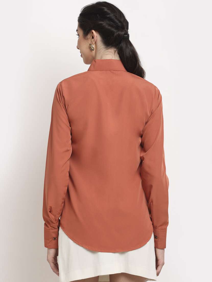 women collared long sleeve regular fit shirt - 22184995 -  Standard Image - 2
