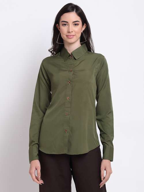 women collared long sleeve regular fit shirt - 22184996 -  Standard Image - 0
