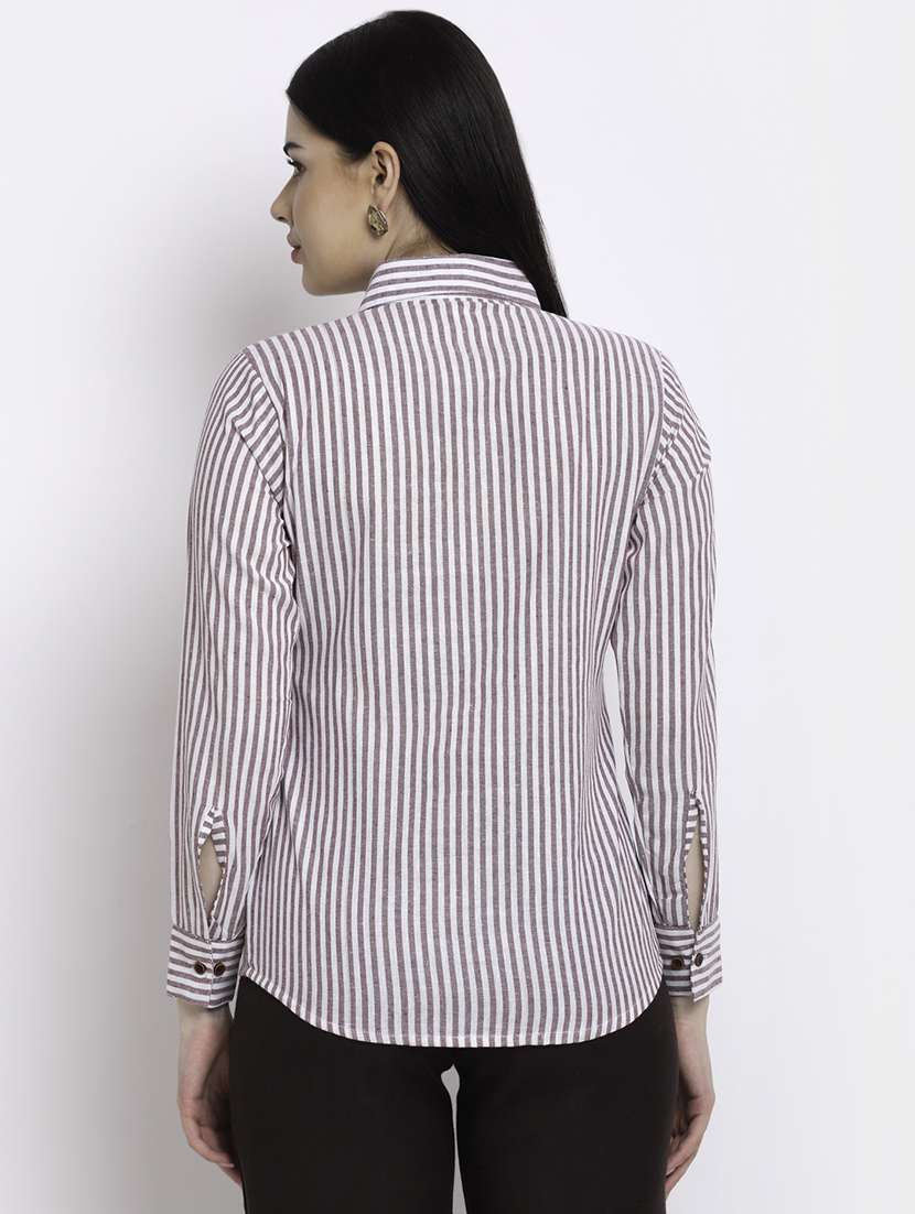 women collared long sleeve regular fit shirt - 22184997 -  Standard Image - 2
