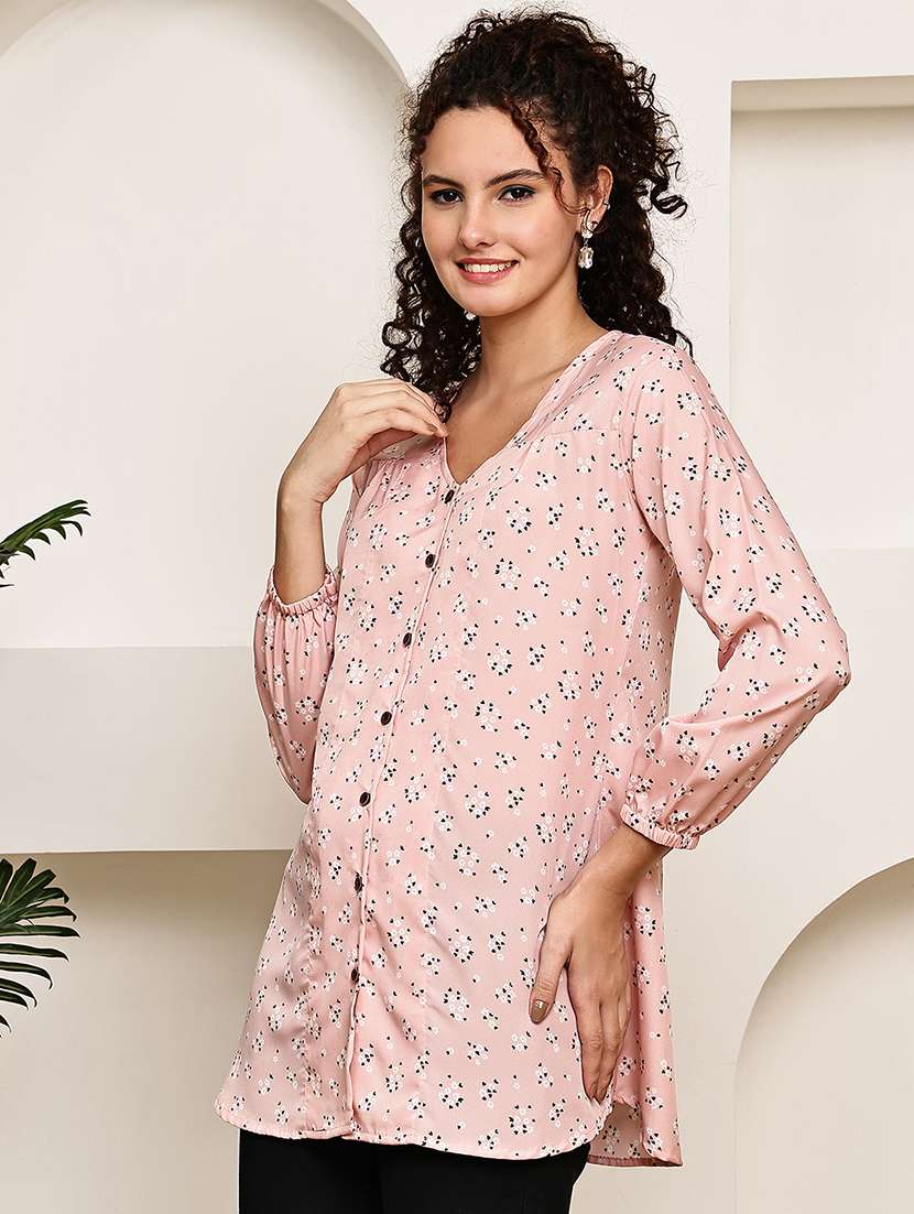 women vneck long sleeve regular fit shirt - 22185042 -  Standard Image - 2