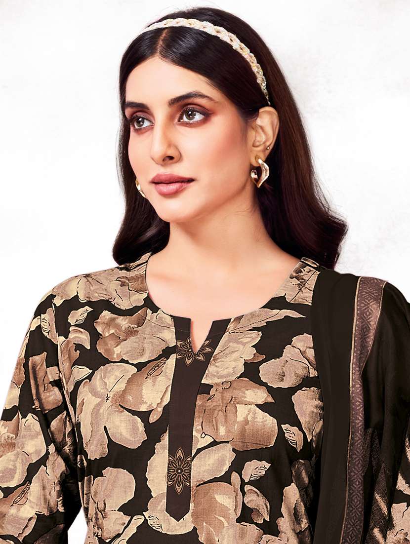women floral printed three quarter sleeve kurta pant with dupatta set - 22185139 -  Standard Image - 2