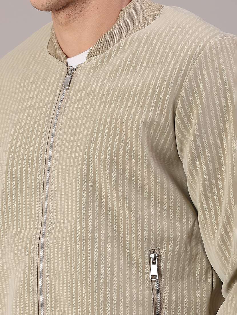 men solid long sleeve bomber jacket - 22185308 -  Standard Image - 2