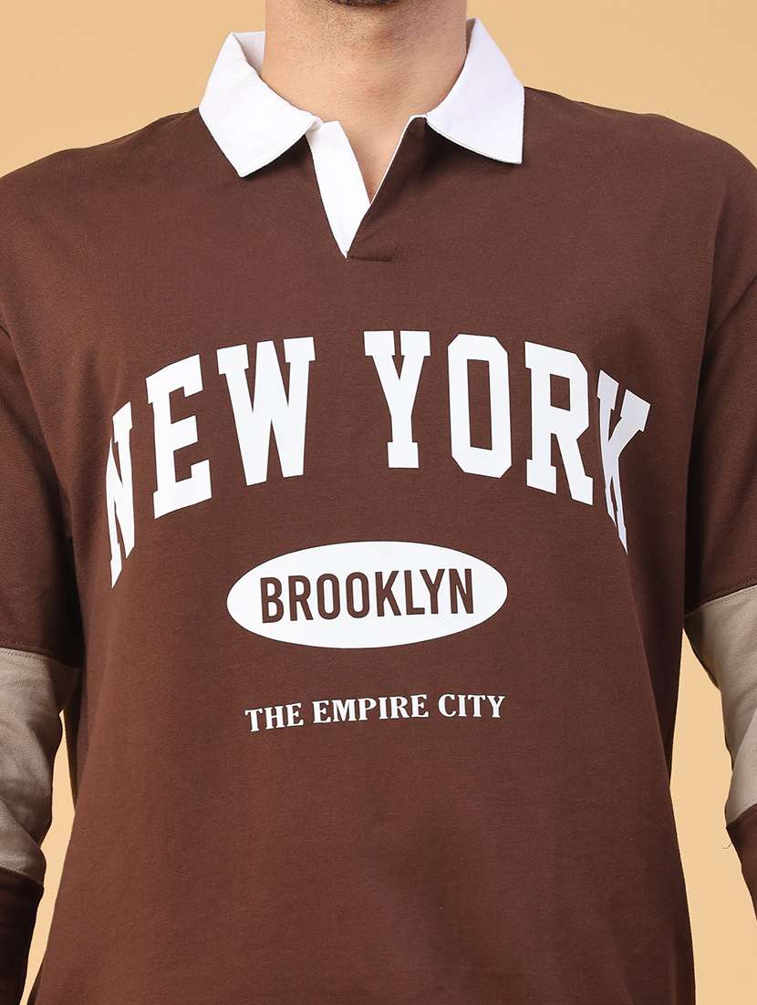 men typographic long sleeve regular fit sweatshirt - 22185318 -  Standard Image - 2