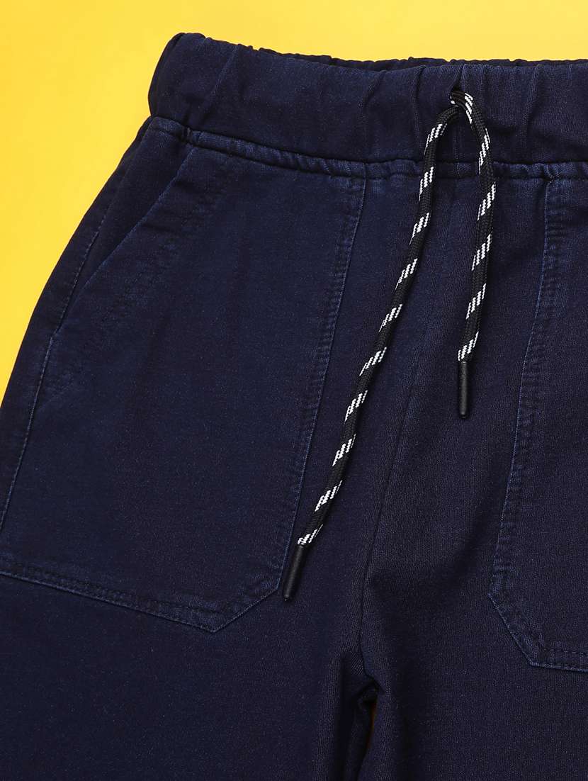 boys solid mid rise casual trouser  - 22185341 -  Standard Image - 2