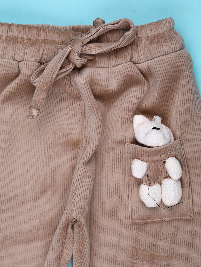 girls solid mid rise nightwear pyjama - 22185356 -  Standard Image - 2