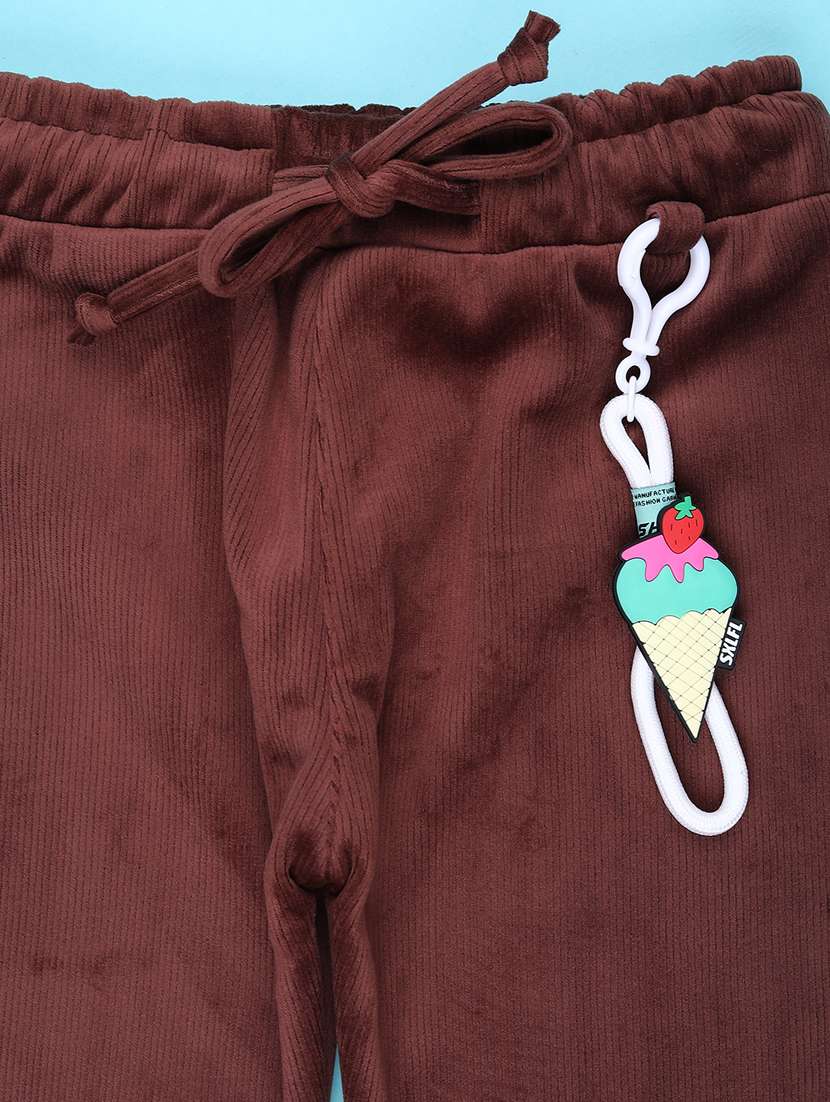 girls solid mid rise nightwear pyjama - 22185454 -  Standard Image - 2